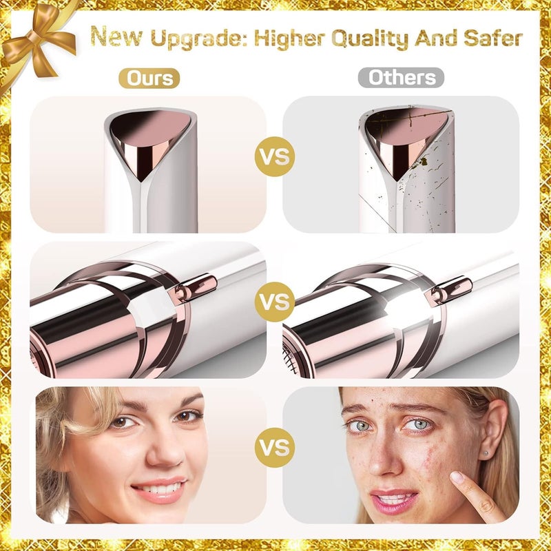 gurelax Facial Hair Removal for Women(with 2 x Replacement Heads)， Facial Hair Remover, Hair Removal Device, Best Gift for Mom/Wife/Girlfriend - Image 5